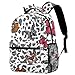 TIZORAX Rucksack Cartoon Raketen Planeten Sterne Kometen Schultasche Rucksack Reisen Casual Tagesrucksack für Frauen Teenager Mädchen Jungen Muster 8 11.5x8x16 in