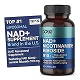 XKQ NAD Supplement, Liposomal NAD with Resveratrol｜NMN Supplement | NAD+ Supplement Resveratrol for Men & Women |, NAD Plus Supplement 910mg,60 Servings,Take 2 Daily