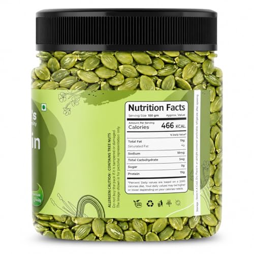 Image of MUMMA'S HOME GRAMITY Premium Raw Pumpkin Seeds 500g | Protein-Rich Seeds for Eating | Natural Healthy Snack | Source of Fiber & Nutrients | Raw Pumpkin Kernels for Salads, Smoothies & Daily Diet
