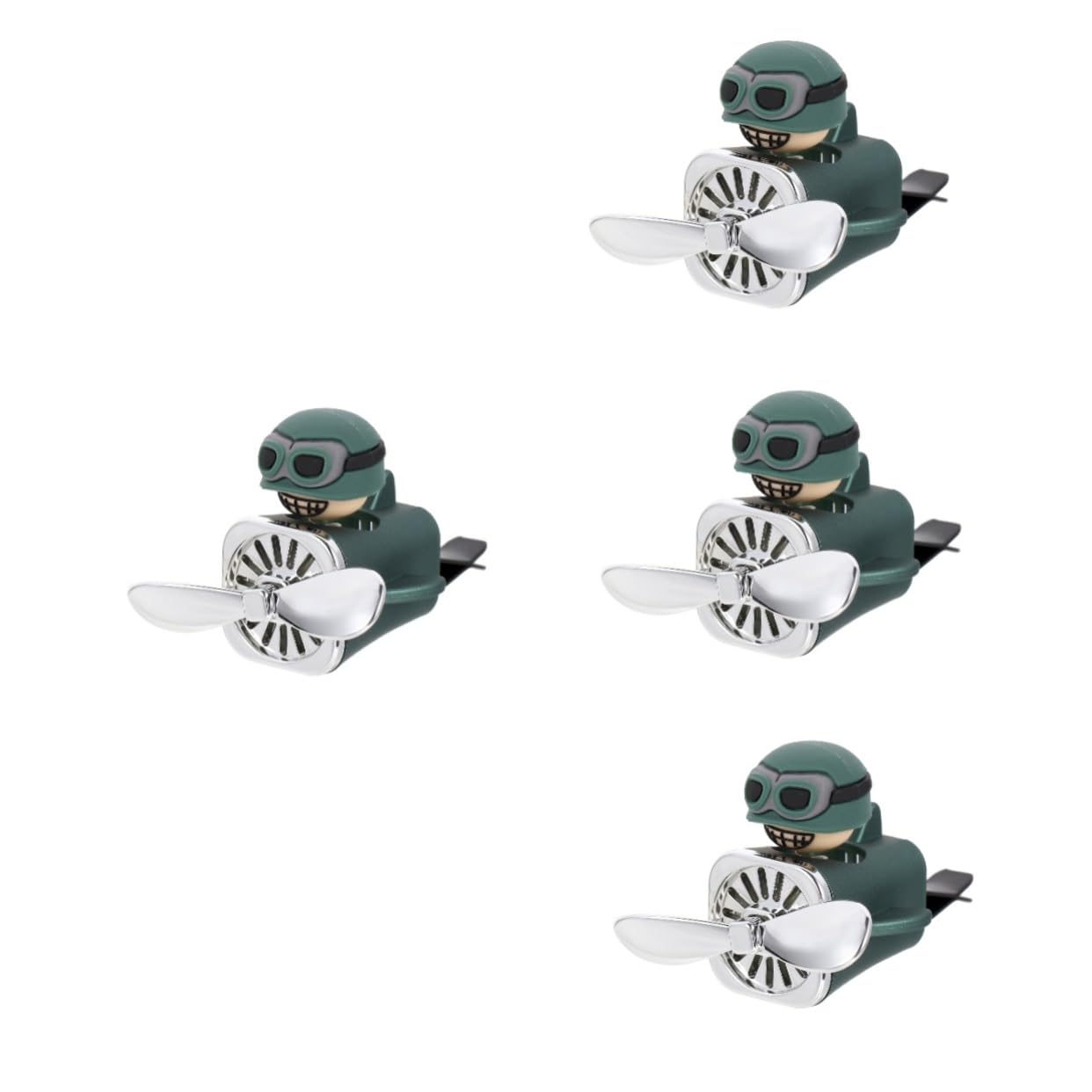 SOLUSTRE 4pezzi Clip Per Auto Decorazione Ventilazione Con Fragranza Design Chic e Facile Installazione Per Famiglia e Amici Di Profumi Inclusi