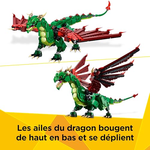 Lego Creator 3 en 1 Le Dragon Médiéval 31161 Lego La Boite - vue 5