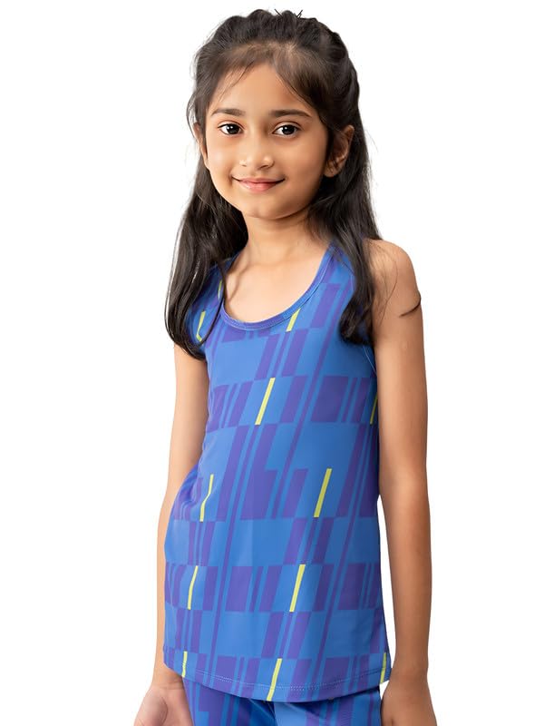 umildo Active Wear Girl's Polyester Relaxed Fit Deep Round Neck Printed Tank Tops-picture-15