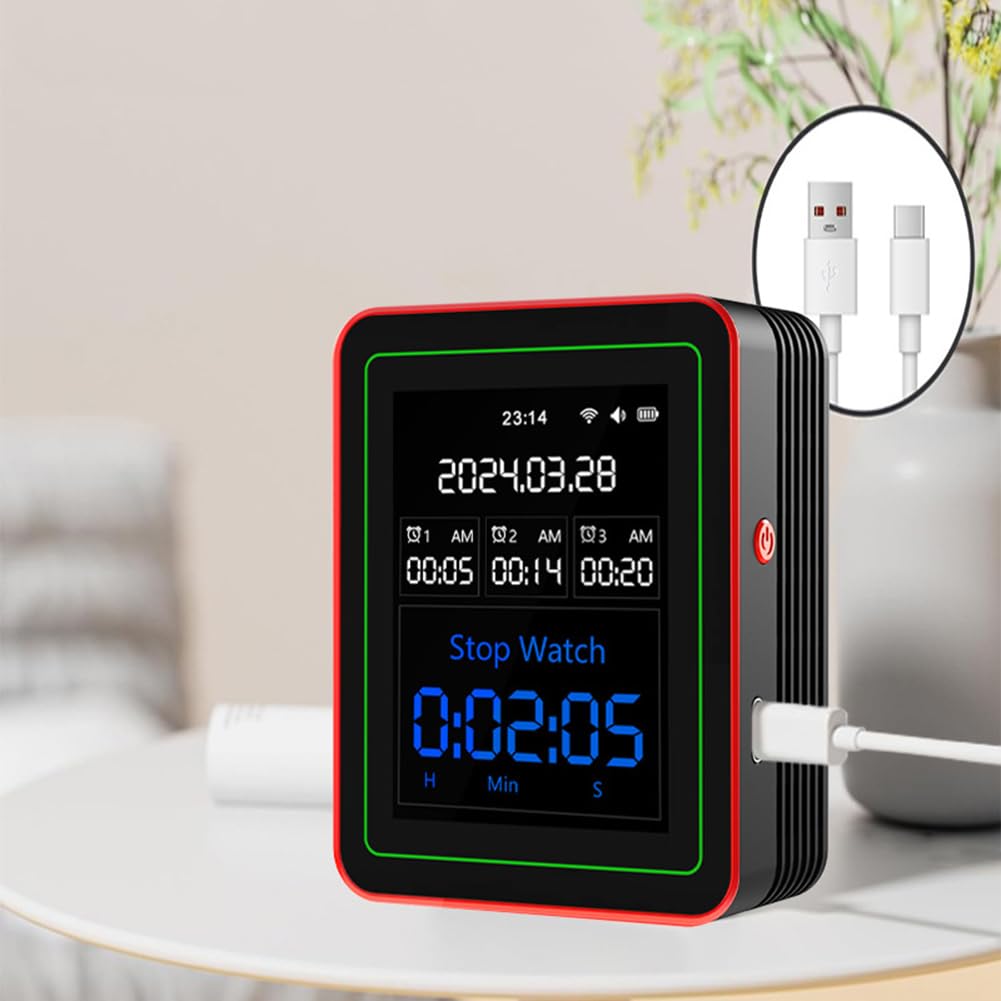 Monitor de calidad del aire 15 en 1 para el hogar y la oficina, sensor de aire interior en tiempo real con detección PM2.5 HCHO, probador IAQ para TUYA (negro)