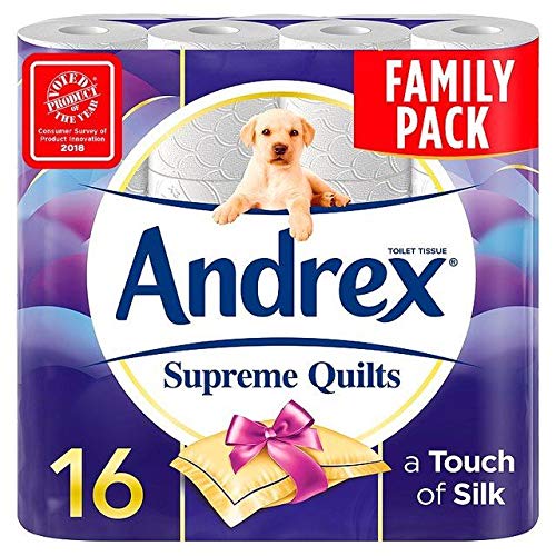 Andrex Supreme Quilts - Papel higiénico (16 unidades)