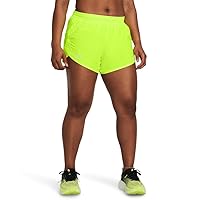 Under Armour Damen Fly By 3In Short Laufbekleidung Laufshorts High Vis Yellow 731