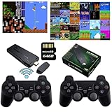 🎮 Bis zu 64 GB Speicherplatz - der große SD-Kartenspeicher im TV-Stick ermöglicht es Ihnen, bis zu 10.000 Spiele zu spielen. Spielen Sie mit Ihren Freunden - im Lieferumfang enthalten sind zwei Bluetooth-Gamepads für ein authentisches Spielerlebnis. Spielen Sie Ihre Lieblingsspiele im Mehrspielermodus.