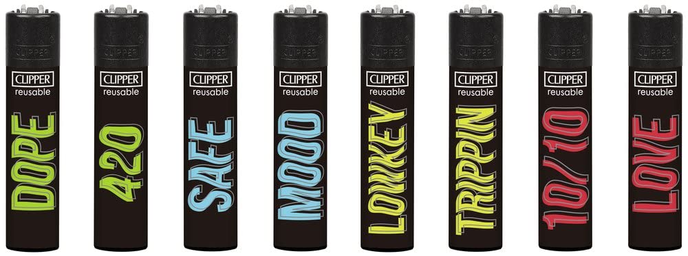 Clipper 8er Set – New Impact: Clippen Feuerzeuge