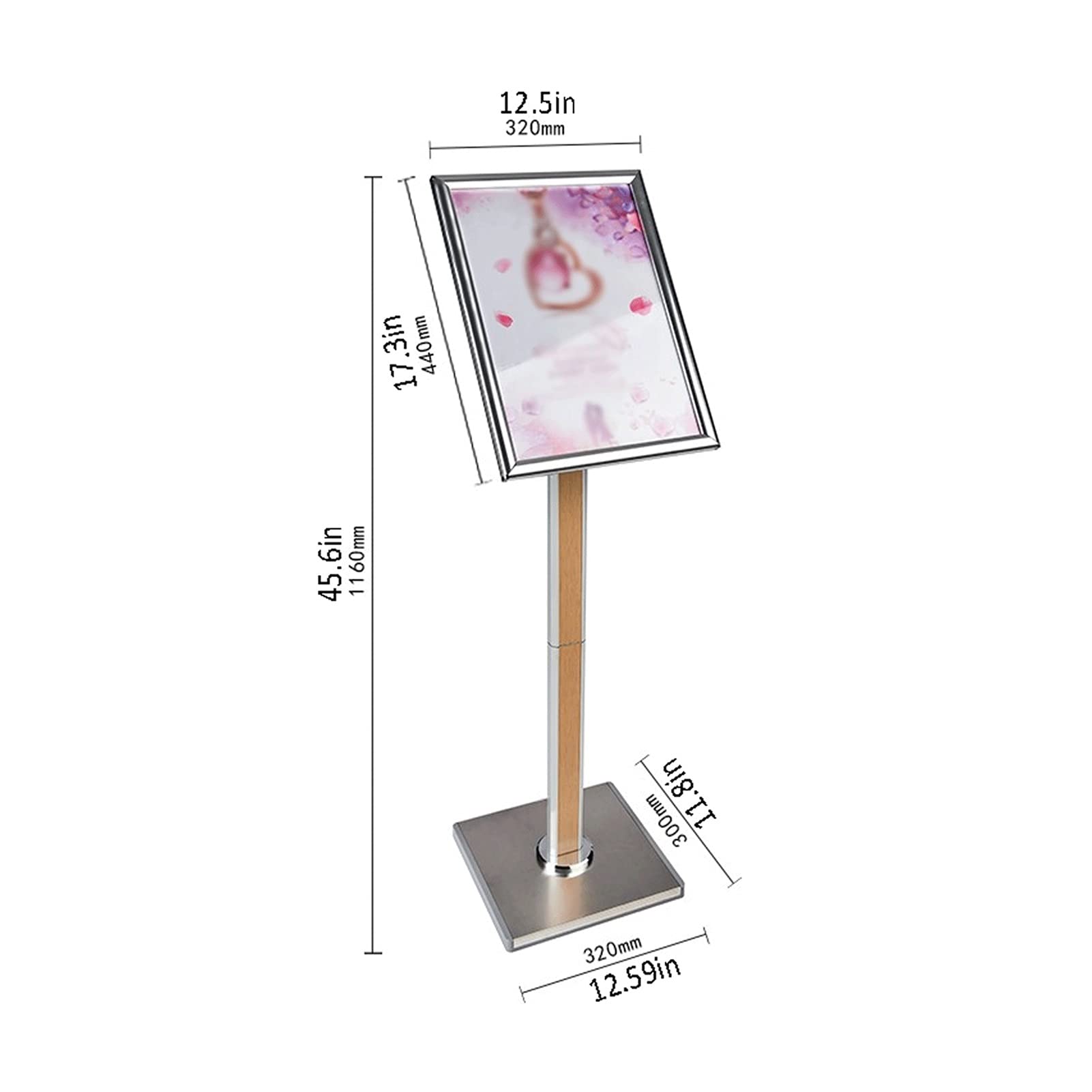 Restaurantes Soporte de pantalla Soporte de cartel Póster de pie vertical Poster Pantalón Pantalla Pantalla Pantalla Soporte Pantalla Publicidad Rack para Restanaunt Home Soporte de cartel