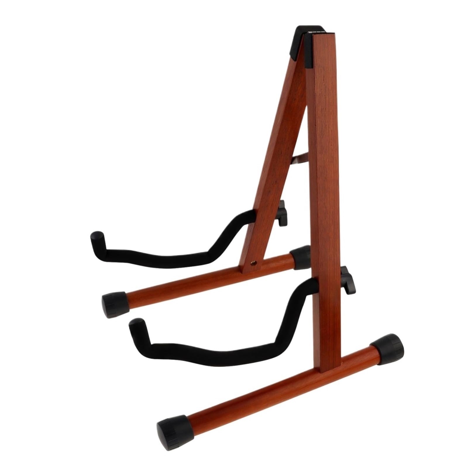 GCYEIDMA Guitar Stand Wood Real Mahogany Solid Wood Floor Guitar Stand For Acoustic / Electric Classical Guitars Bass, Wooden Single Holder