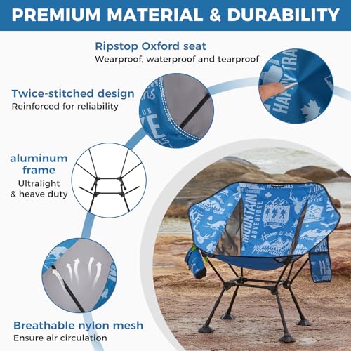 ATEPA Compact Camping Chair Ultra Lightweight Backpacking Chairs for Hiking - image 5