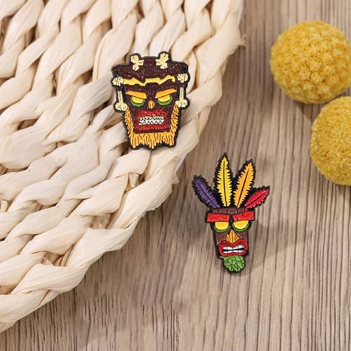 Image of Cute Enamel Pins Cartoon Lapel Pin Brooch Badge for Backpack Jackets Funny Tiger Pins for Gift Anime Enamel Pin for Clothing Hat Decoration