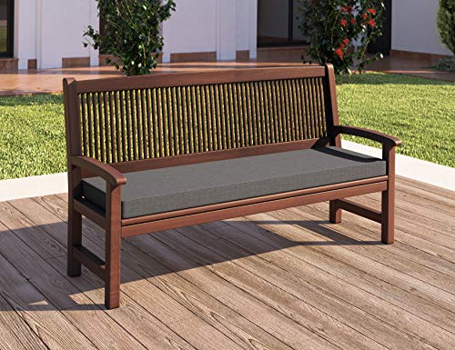 sunnypillow Bankauflage Stuhlkissen mit abnehmbarem Bezug Bankkissen Bankpolster Polsterauflage Auflage für Gartenbank… – Bild 3