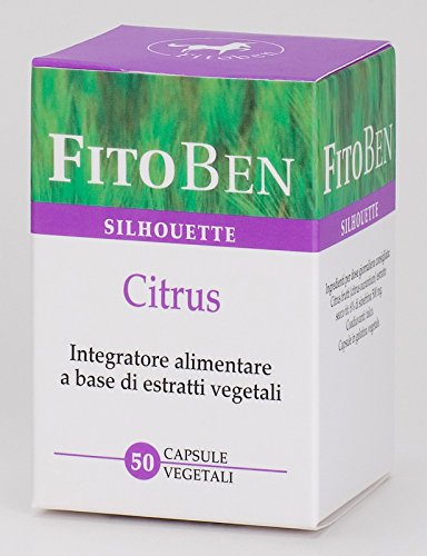 Fitoben - Citrus Integratore Alimentare Naturale Per Stimolare il Metabolismo e il Metabolismo dei Lipidi. Aiuta l'equilibrio del peso corporeo. 50 Cps vegetali