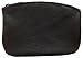 North Star Men's Large Leather Zippered Coin Pouch Change Holder 5 X 3.5 X 0.25 Inches Black