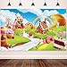 Donut Candy Birthday Party Backdrop Banner, Christmas Large Fabric Sweet Donut Candy Backdrop for Candy Party Decoration, Sweet Cartoon Landscape Baby Shower Background Photo Props, 72.8 x 43.3 Inch