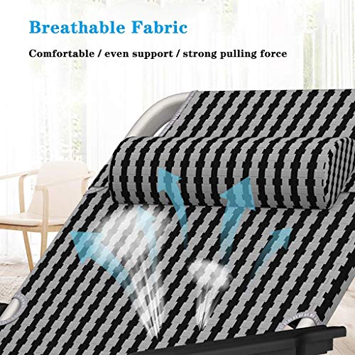 Chaise d'extérieur robuste avec structure en métal durable et dossier relax