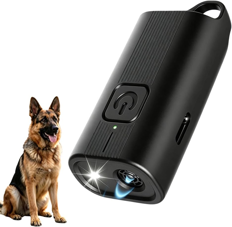 Trainer Ultrasonic for Dogs, 2026 Portable Dog Bark Deterrent Device, Anti Barking Device for Dogs, 50ft Range Barks No More, Rechargeable and with 3 Modes, Indoor and Outdoor Use(Black, 1PC)