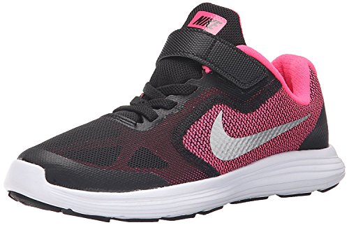 NIKE Kids' Revolution 3 (PSV) Athletic Shoe, cool grey/black-white-wolf grey, 1.5 M US Little Kid