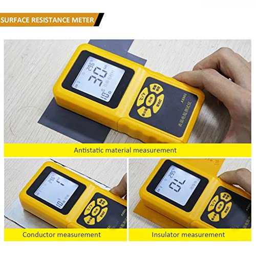 Earth Ground Resistance Tester Meter, Digital Earth Resistance Meter Tester Voltage Measurement, Handheld Surface Resistance Tester With Lcd Backlight, Insulation Resistance Testing #TOP3