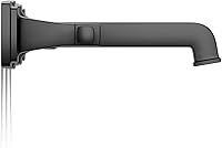 Vista 8 de KOHLER T26432-4-BL RIFF Molde de grifo de lavabo de baño para montaje en pared, negro mate