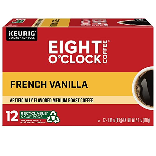 Eight O'clock Coffee French Vanilla, Keurig Single Serve K-Cup Pods, Light Roast, 72 Count #TOP7