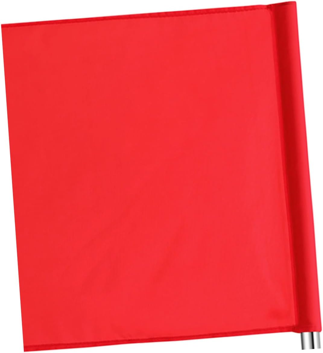 8pcs Red Safety Flag Referee Flags for Railway Protection Sports Event