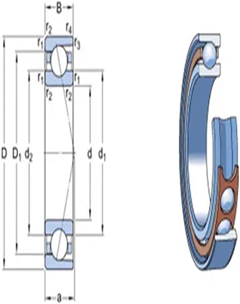 1pcs 71922 71922CD P4 7922 110X150X20 Thin-Walled MiniatureContact Bearings Spindle Bearings