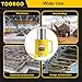 TOORGO 50T 4Inch Stroke Porta Power Single Acting Lifting Cylinder for Shipbuilding, Machinery and Industry,Automatically Retract Split Hydraulic Cylinders Jacks, Yellow