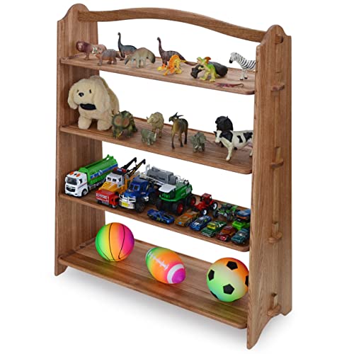 Wood Shelves, 4 Tier Storage Organizer, Premium Quality, 100% Ash Wood, Holder Handcrafted For Bathroom Living Room, Bedroom, Kitchen, Kidsroom, Hallway, Made In Europe, Gift Idea #TOP5
