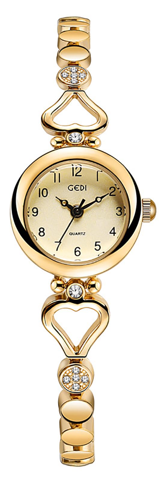 Gosasa Ladies Fashion Quartz Wrist Watches Elegant Watch for Women Waterproof Stainless Steel Strap Luxury Women Watch (b Gold) by Gosasa - Used condition - US$21.59