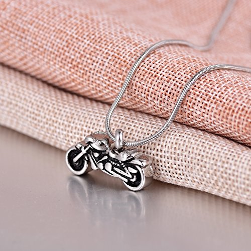 Coco Park Motorcycle Cremation Jewelry Punk Stainless Steel Ash Urn Memorial Pendant Necklace - Funnel Fill Kit #TOP2