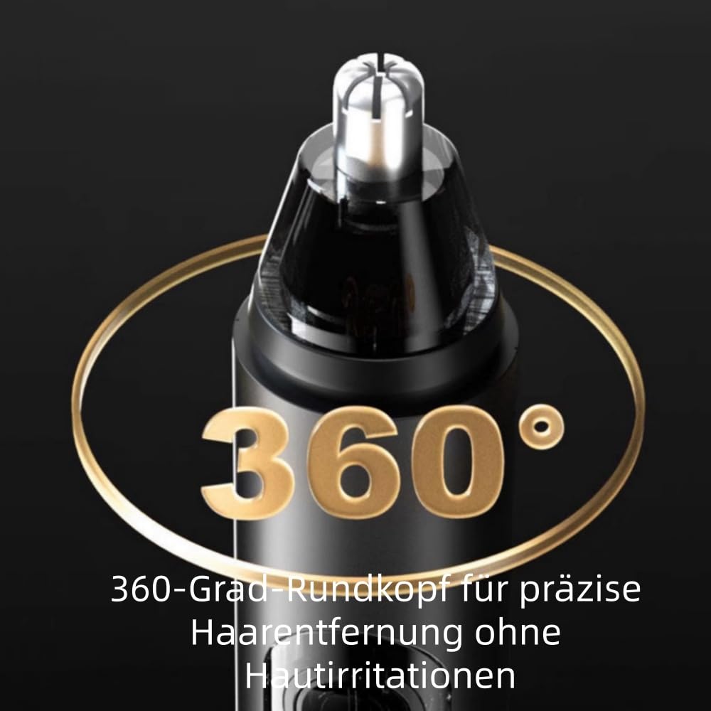 Mr. Bold Pro Nasen & Ohrhaartrimmer für Männer & Frauen - Präzis, Hautfreundlich, USB Wiederaufladbar, für Alltag & Reise