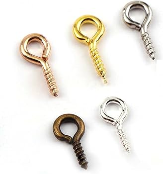 Occhielli A Vite In Acciaio Inossidabile 10mm - 100 Pezzi Per Gioielli E Fai Da Te | Gancio 4mm