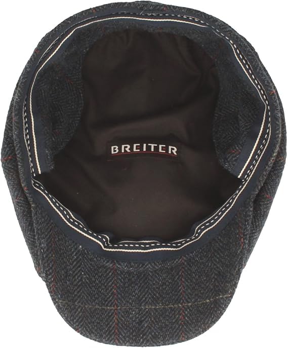 Breiter Gorra Plana de Invierno con Orejeras Flatcap Visera con Membrana Gore-Tex – Hecha de Lana con Forro Interior Suave y Protección Plegable para Orejas