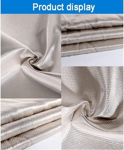 Faraday Tecido 100% Fibra de Prata 5G Tecido Anti-Radiação/Condutor/Proteção Bloqueador EMF, Tecido