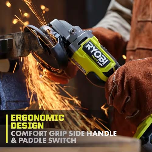 RYOBI 18V ONE+ HP Brushless 4-1/2 in. Angle Grinder, Corded Performance, 210 Cuts per Charge - image 7