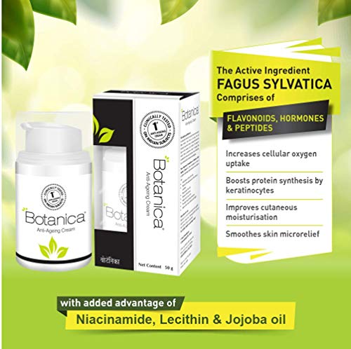 Image of Botanica Anti Ageing cream, Controls wrinkles and fine lines, Non Comedogenic, 50 gm