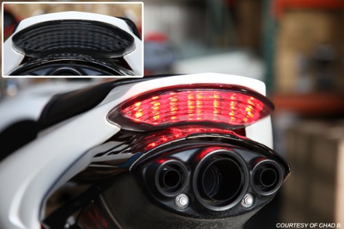 Motodynamic Integrated Sequential Led Tail Lights Smoke Lens For 2006-2012 Triumph Daytona 675 2008-2012 Street Triple Sprint Gt #TOP5