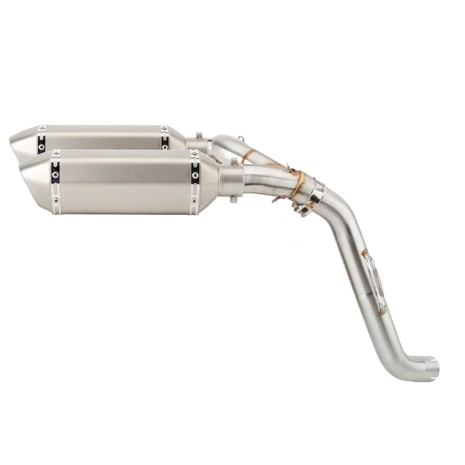 Silencieux pour Moto pour VFR 800 VFR800 VTEC RC46 ABS 2002-2013 Tuyau D'échappement Moto Silencieux collecteur Moto(Version C)