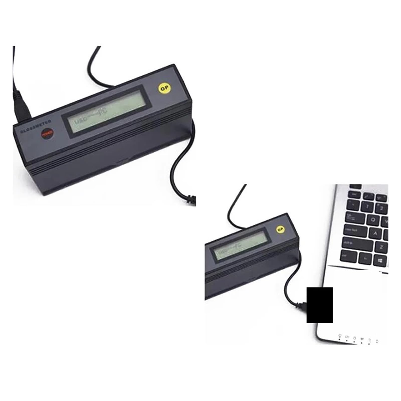 Glossmetro ETB-0833 autocalibrante 20°60°85° 0-200GU 1.2GU Portatile USB per Metallo e Pietra