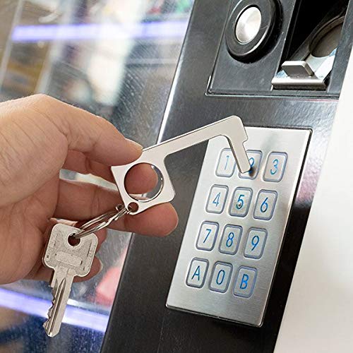 Image of Multi Purpose Safe Keychain Non Contact No Touch Door Opener Lift ATM Buttons (Pack of 2)