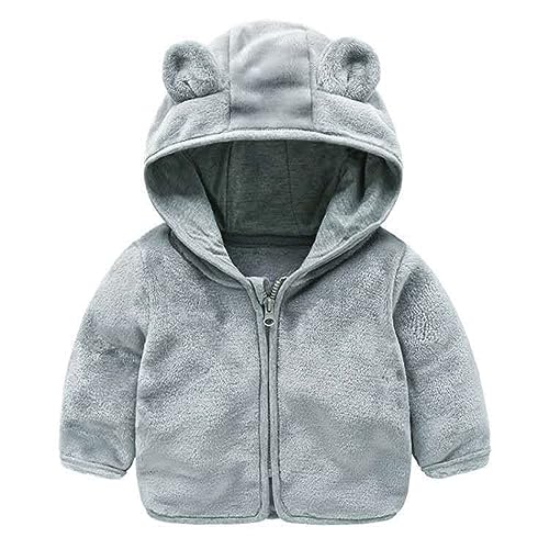 Toddler Boys Girls Fleece Hoodie Fall Winter Zip Up Jacket Kids Coat Outwear Cute Bear Ear Warm Snowsuit2