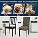Fafua Chair Covers, Stretch Kitchen Dining Room Chair Covers Set of 6, Removable Washable Dining Chair Slipcovers for Home, Hotel, Banquet