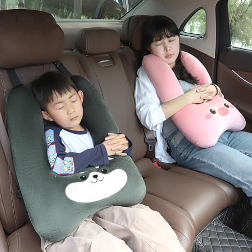 Almohada ajustable de algodón suave para viaje en auto miniatura 2
