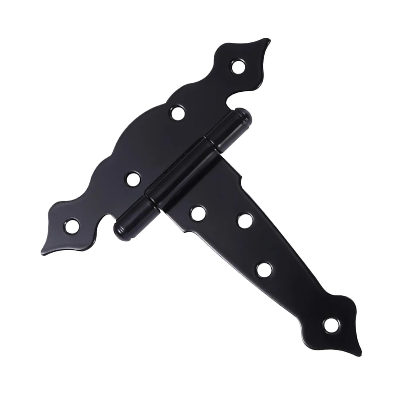 Ujzgbxqvshm One Color Folding Door Hinge, Fence Gate Hinges Heavy Duty Strap Shed Black For Yard Wooden Fences