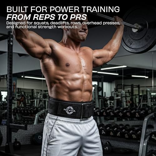 Image of Nivia CORE-X Weight Lifting Belt EVA Foam, Abdomen Support Belt for Back Support, Durable for Weightlifting, Gym, Workout (XL, Black)
