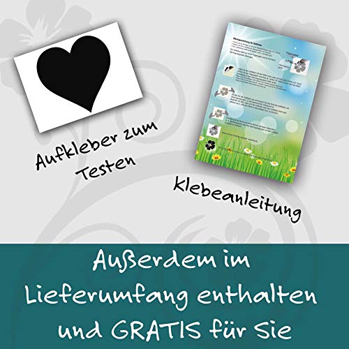 kleb-Drauf | Pfote mit Name | Verschiedene Größen und Farben | Autoaufkleber Autosticker Decal Aufkleber Sticker | Auto Car Motorrad Fahrrad Roller Bike | Deko Tuning Stickerbomb Styling Wrapping