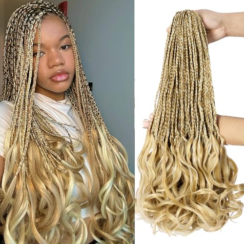 WOKAA French Curl Crochet Braids 20 Inch