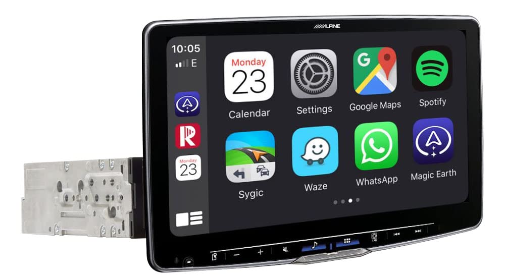 Alpine Halo 11 Sistema Multimedia Táctil iLX-F115D, Pantalla de 11 Pulgadas, con Apple CarPlay Inalámbrico y Android Auto, Bluetooth, Dab+, 4 x 50W