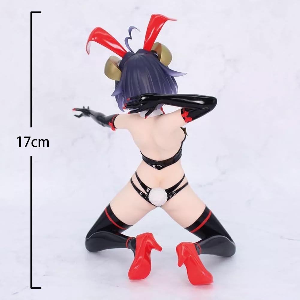DEXSHUN Hiiragi Utena Figura Bunny Girl Magia Merengue Anime Figuras Rodillas Figura de Acción PVC Merch Estatua Escritorio Ornamento Regalos 17 cm